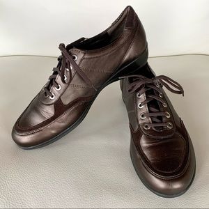 Mephisto - Women’s Bronze Leather Sneakers - US 9